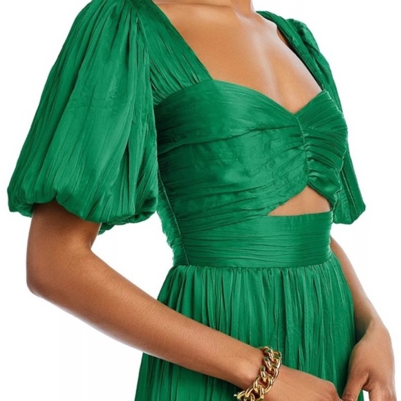 Aqua Formal vibrant green maxi dress - Picture 2 of 7